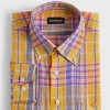 Linen Plaid Sport Shirt