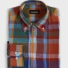 Linen Plaid Sport Shirt