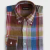 Linen Plaid Sport Shirt