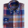 Linen Plaid Sport Shirt