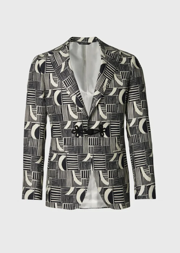 Linen Print Dinner Jacket