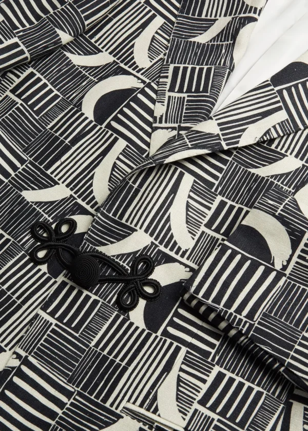 Linen Print Dinner Jacket