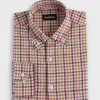 Linen Small Check Sport Shirt