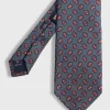 Madder Silk Hexagon Print Tie