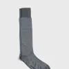 Mercerized Cotton Parquet Pattern Sock