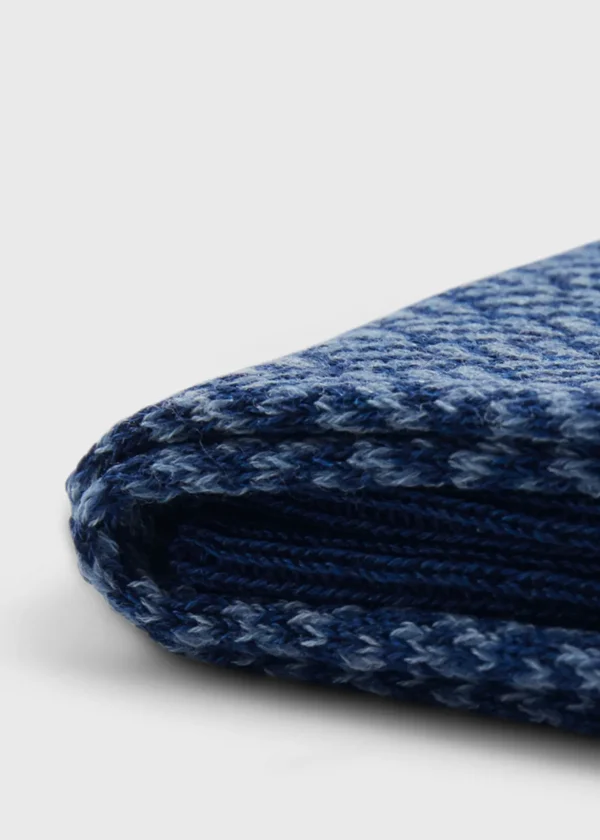 Mercerized Cotton Parquet Pattern Sock