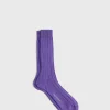 Mercerized Cotton Ribbed Sock