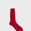 Mercerized Cotton Ribbed Sock