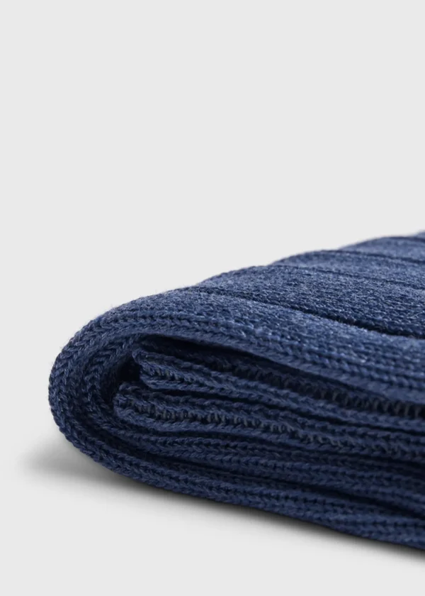 Mercerized Cotton Ribbed Sock