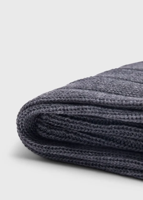 Mercerized Cotton Ribbed Sock