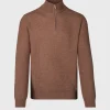 Merino Wool Quarter Zip Pullover