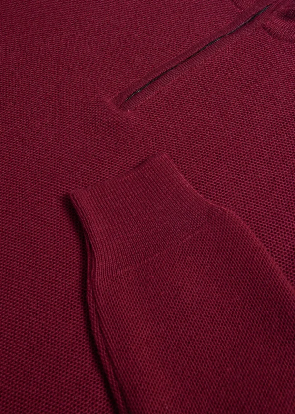 Merino Wool Quarter Zip Pullover