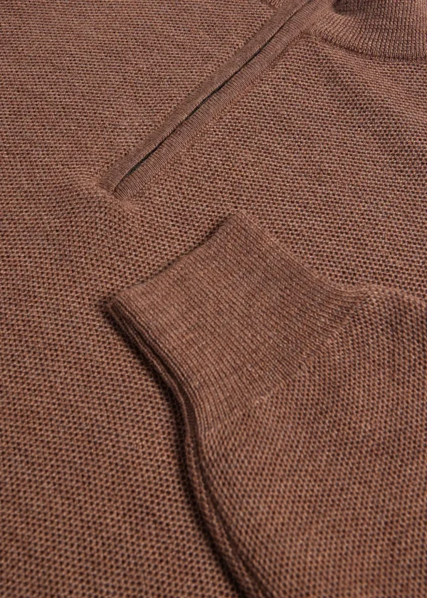Merino Wool Quarter Zip Pullover