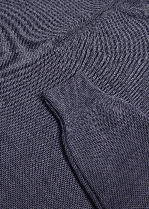 Merino Wool Quarter Zip Pullover
