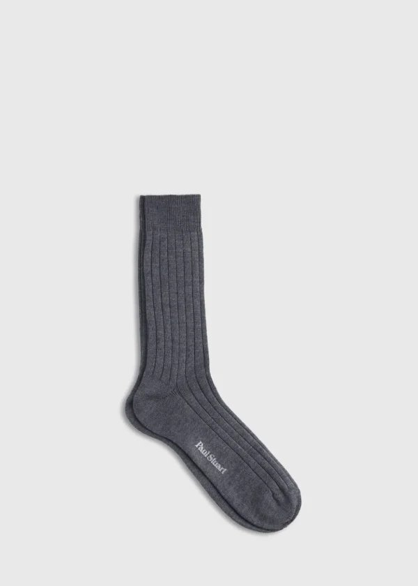 Merino Wool Ribbed Sock