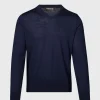 Merino Wool V-neck Sweater