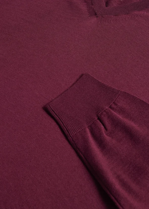 Merino Wool V-neck Sweater
