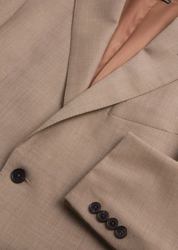 Mélange Tan All Year Wool Suit