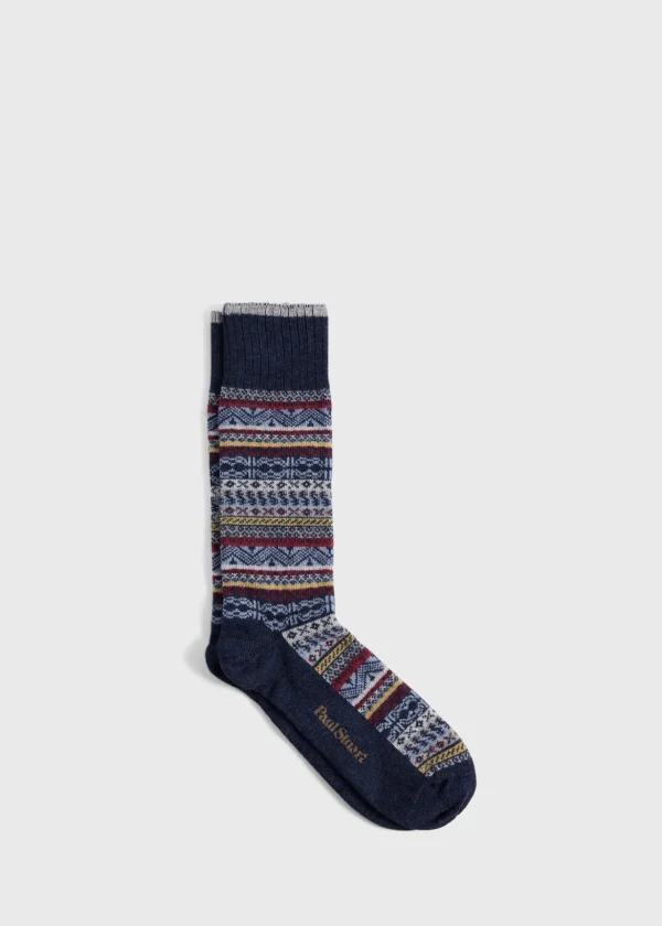 Multicolor Fair Isle Sock