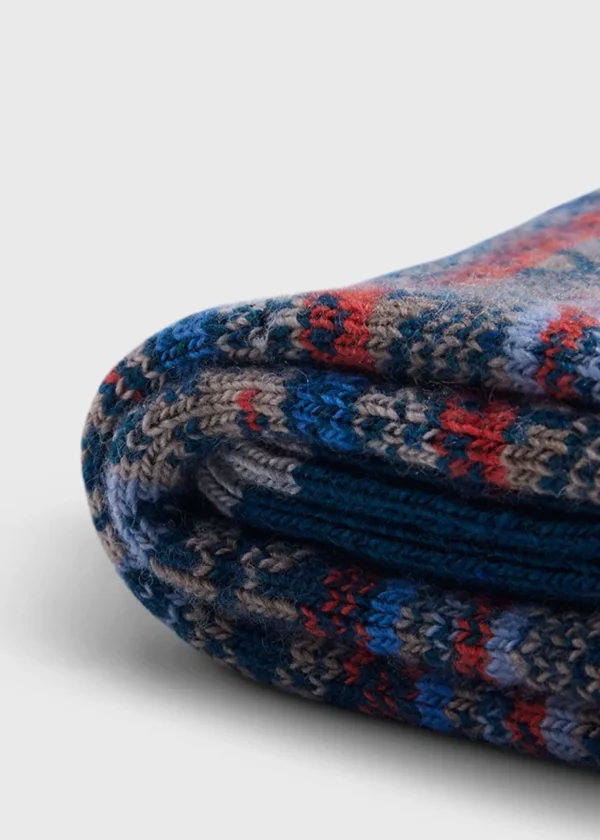 Multicolor Fair Isle Sock