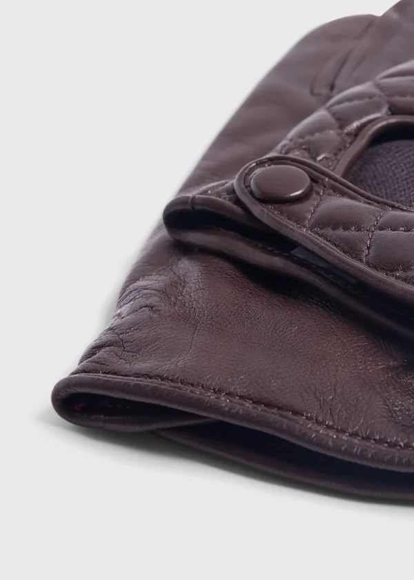 Nappa Leather Quilted Driving Glove