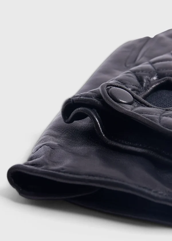 Nappa Leather Quilted Driving Glove