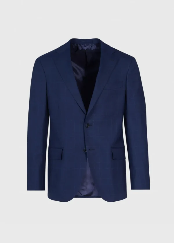 Navy Plaid Summer Jacket