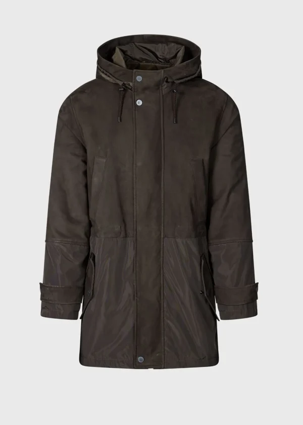 Nylon And Nubuck Parka
