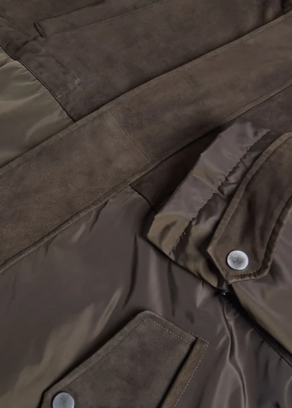 Nylon And Nubuck Parka