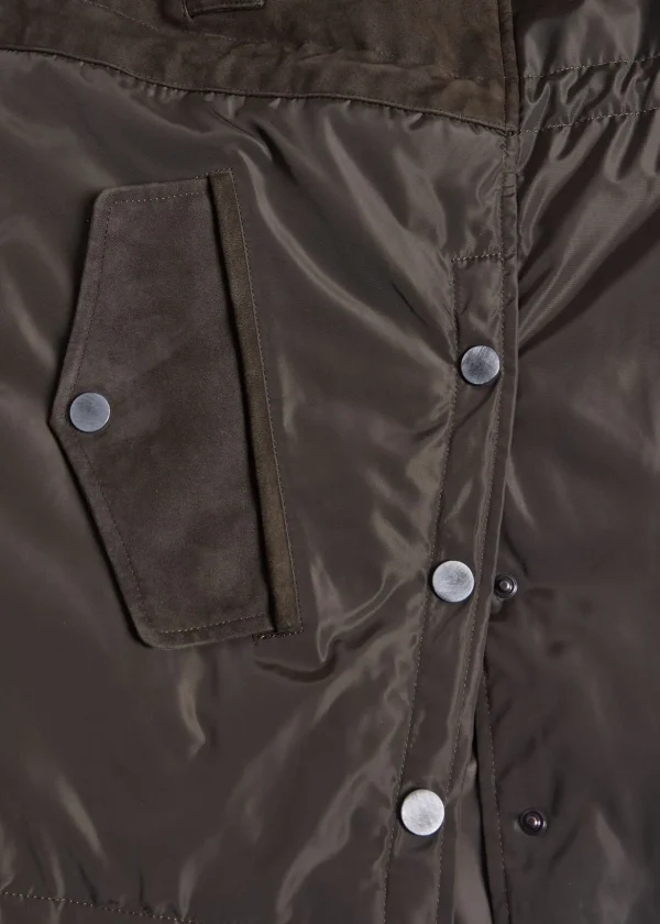 Nylon And Nubuck Parka