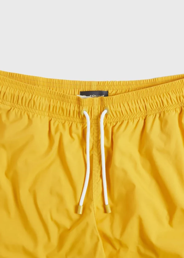 Nylon Solid Color Swim Trunk
