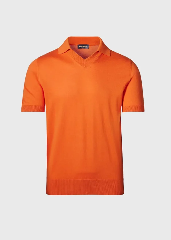 Organic Cotton Open Collar Polo