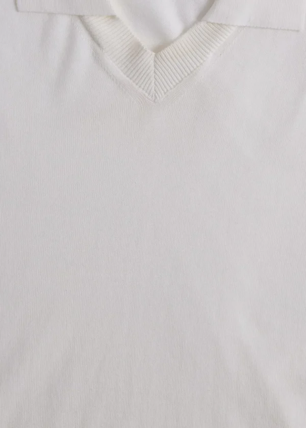 Organic Cotton Open Collar Polo
