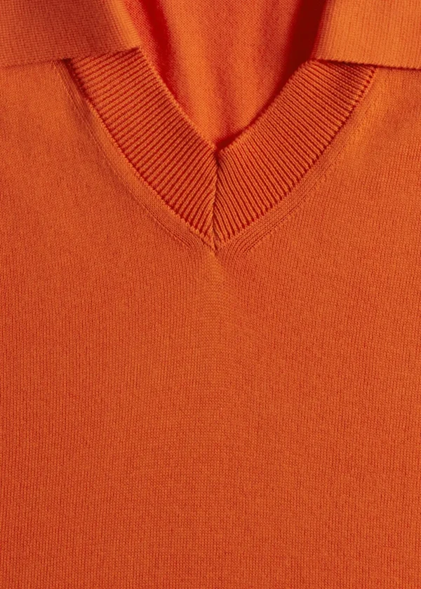 Organic Cotton Open Collar Polo
