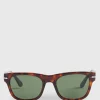 Persol® Havana With Green Lens