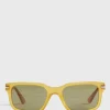 Persol® Honey Sunglasses With Green Lens