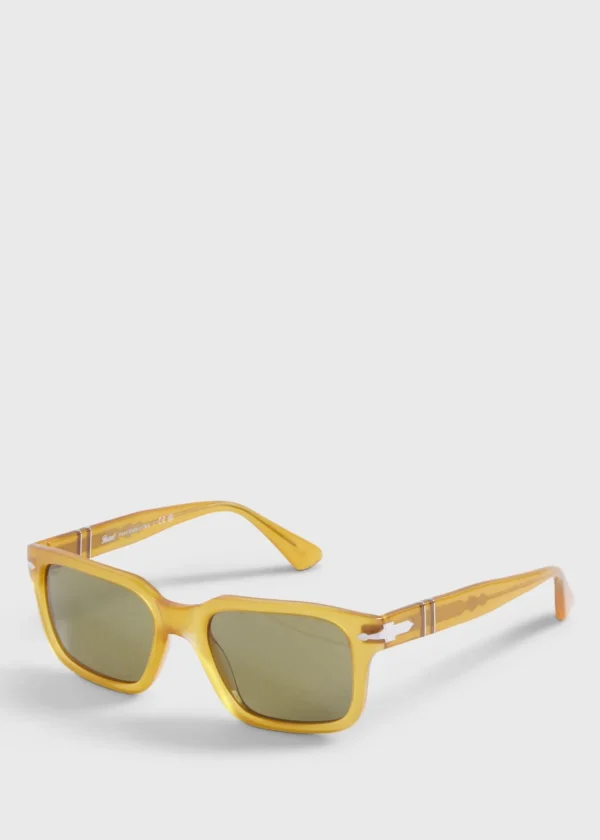 Persol® Honey Sunglasses With Green Lens