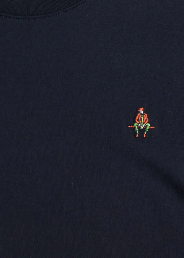 Pima Cotton T-Shirt With Man On The Fence Logo