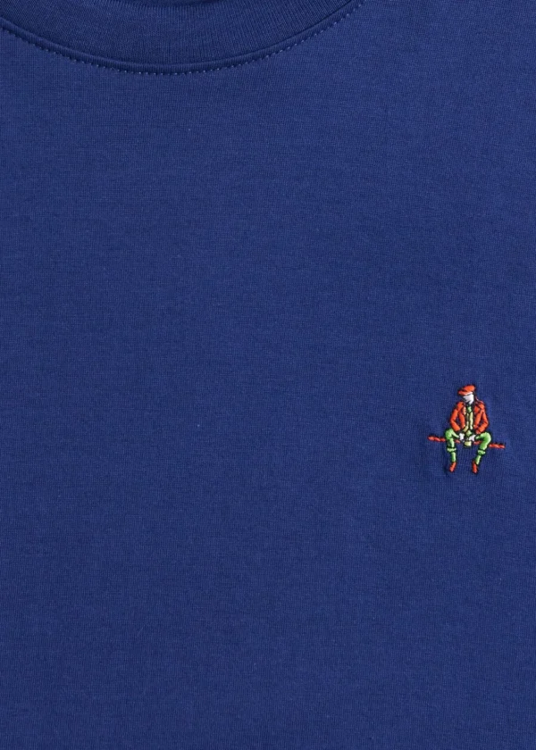 Pima Cotton T-Shirt With Man On The Fence Logo