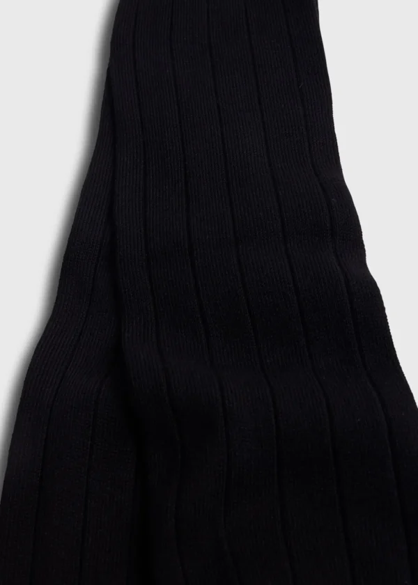 Pima Cotton Wide Rib Sock