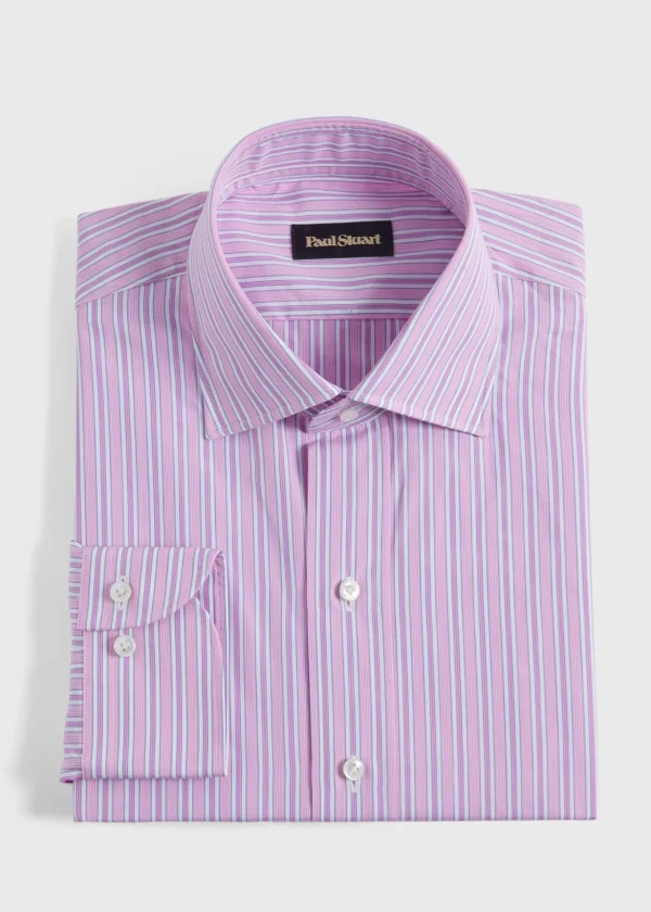 Pink Narrow Stripe Dress Shirt