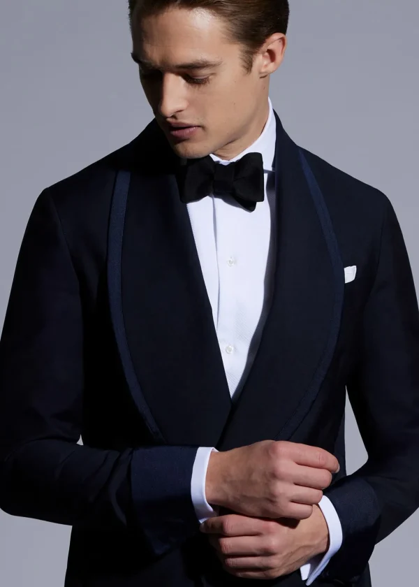 Piqué Bib Front Tuxedo Shirt