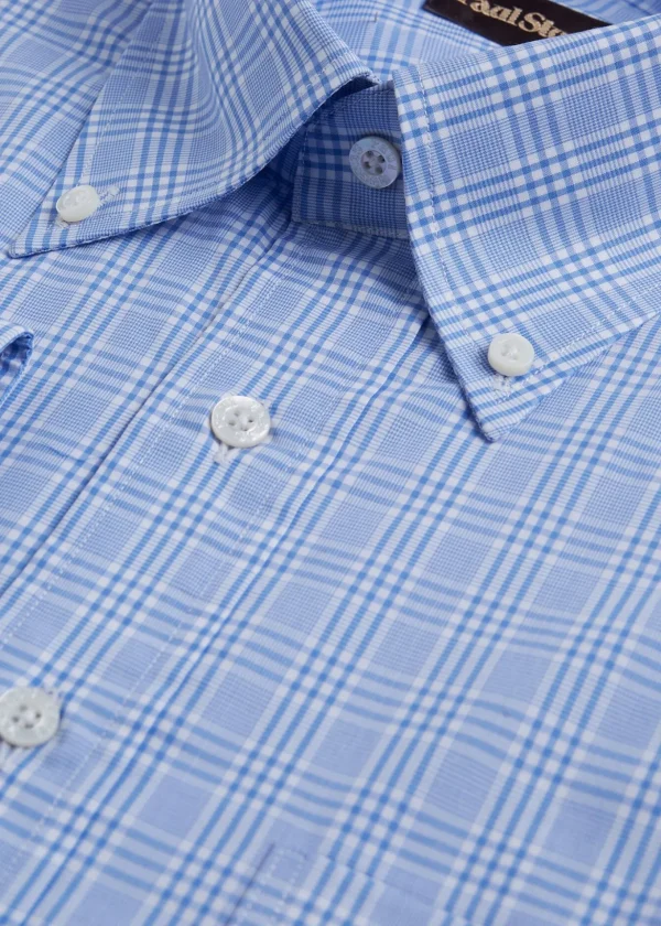 Plaid Cotton Dress Shirt