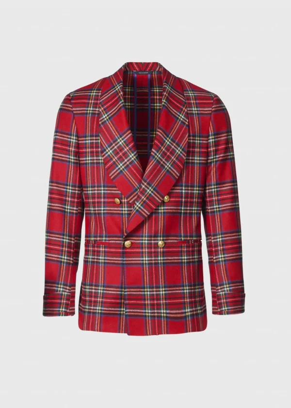 Plaid Double Breasted Dinner Jacket