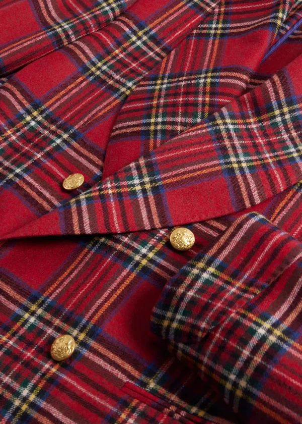 Plaid Double Breasted Dinner Jacket