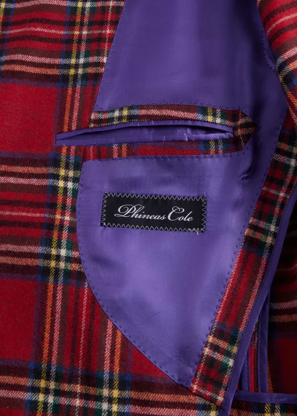 Plaid Double Breasted Dinner Jacket