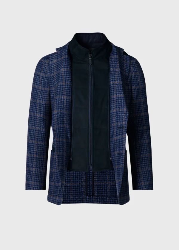 Plaid Jacket With Removable Vest