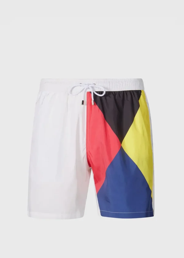 Printed Flag Swim Shorts
