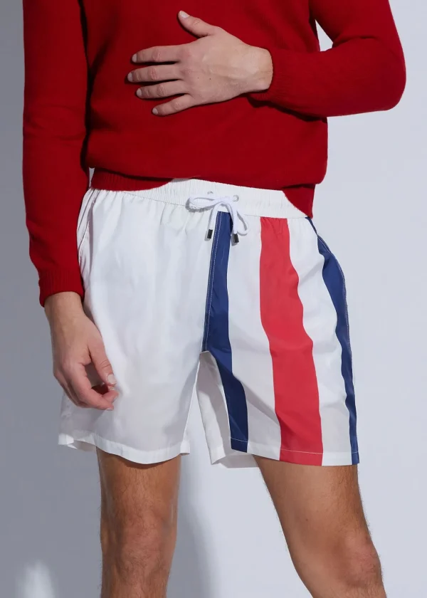 Printed Flag Swim Shorts