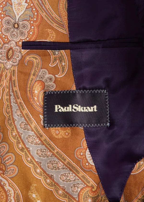 Printed Paisley Linen Jacket